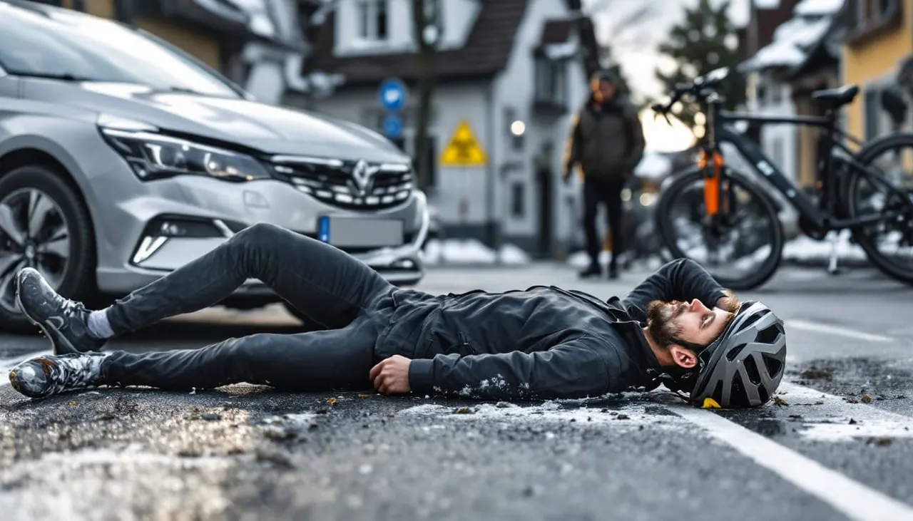 Drei Verkehrsunfälle im Kanton Luzern – E-Bikefahrer erheblich verletzt — KI-Symbolbild