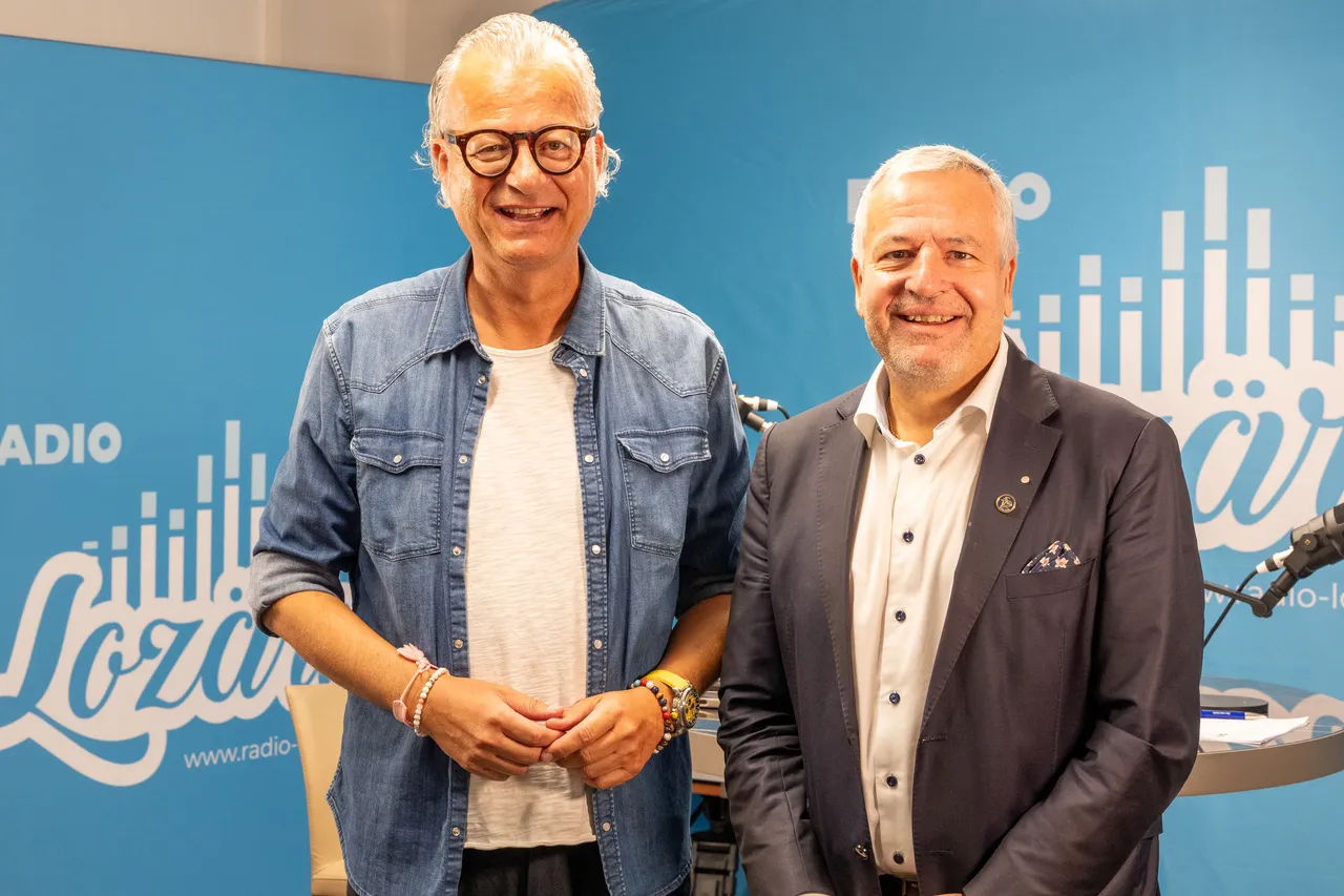 FCL-Präsident Michael Sigrist zu Gast bei Andy Wolf im Studio von Radio Lozärn.