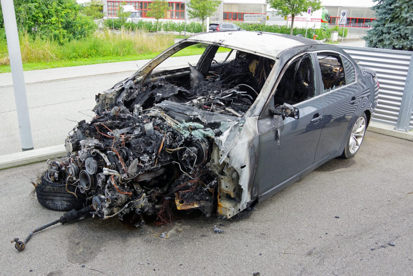 Auto ausgebrannt – niemand verletzt