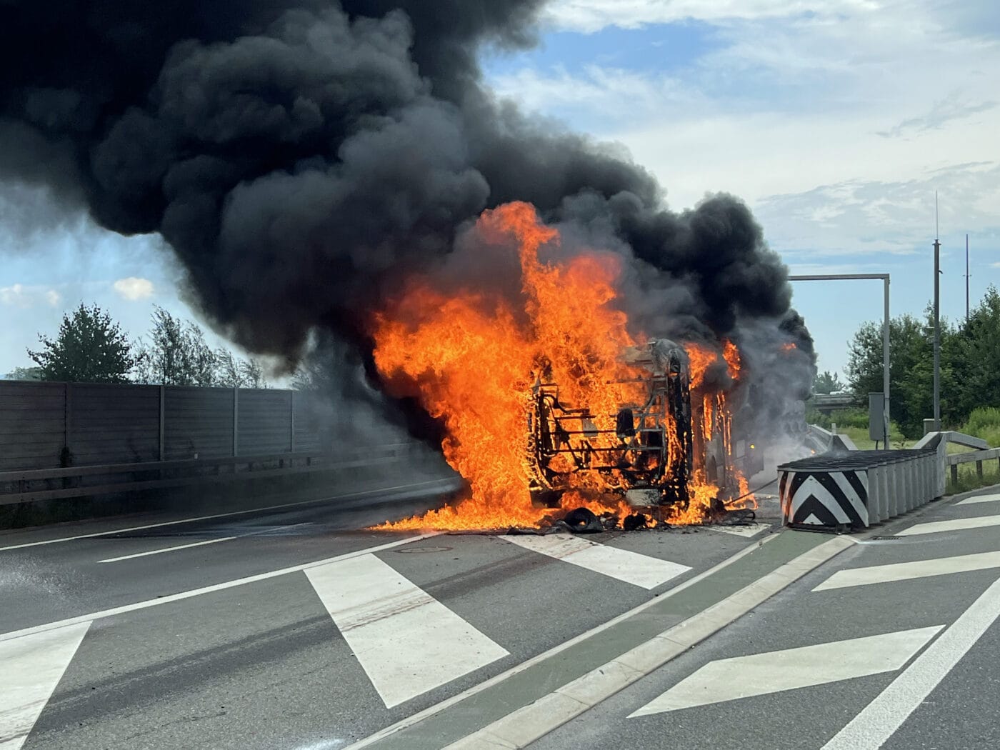Brandursache von Linienbus im Kanton Luzern – fehlerhafte Technik