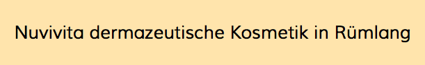 Nuvivita dermazeutische Kosmetik